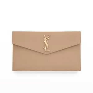 Uptown Medium YSL Pouch - Dark Beige - New In Box